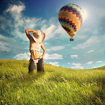 Blister in the sun, photoshop, creative
